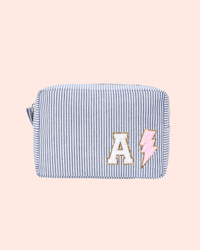 Striped Pouch Navy- So Aesthetic!