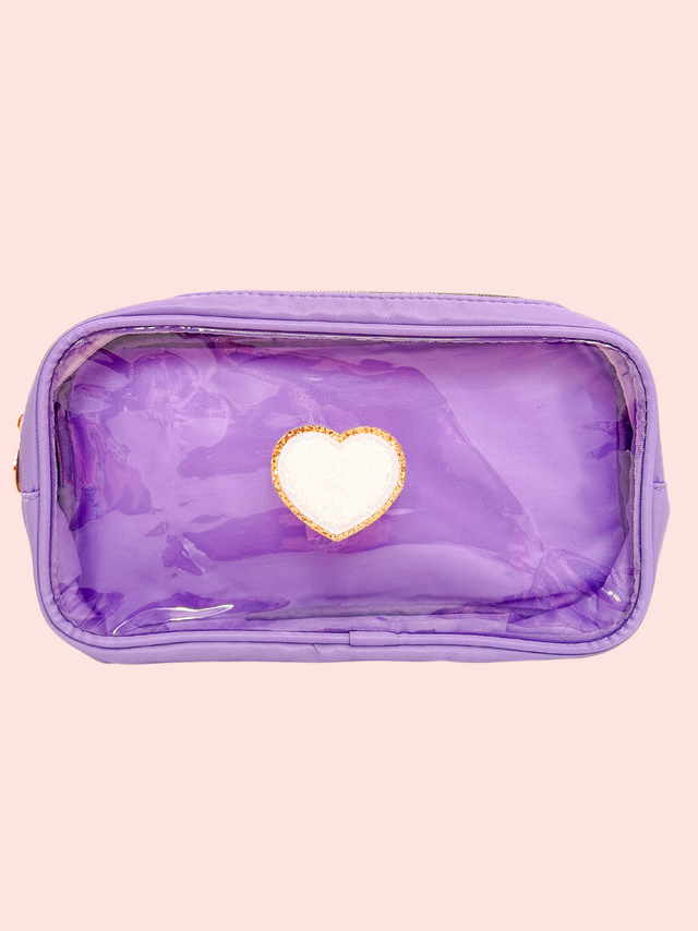 Clear Pouch M Morado - So Aesthetic!
