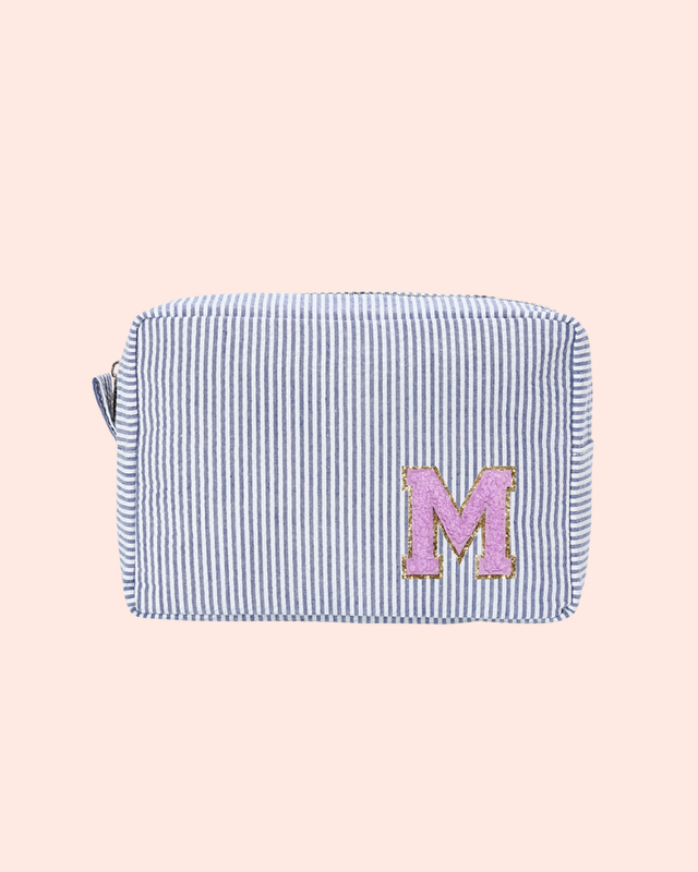 Striped Pouch Navy- So Aesthetic!