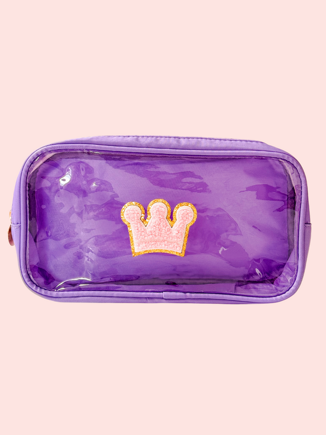 Clear Pouch M Morado - So Aesthetic!