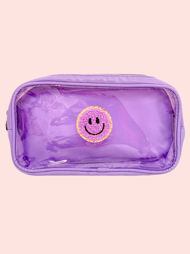 Clear Pouch M Morado - So Aesthetic!