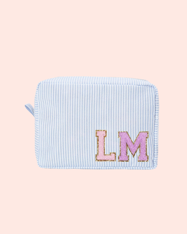 Striped Pouch Baby Blue- So Aesthetic!