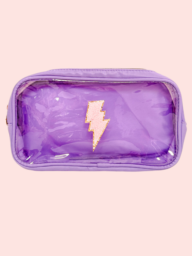 Clear Pouch M Morado - So Aesthetic!