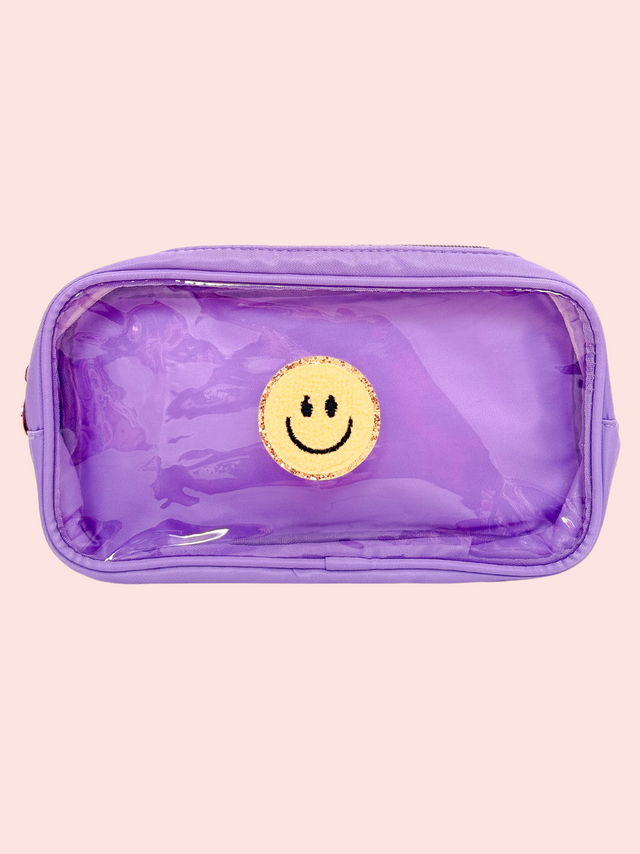 Clear Pouch M Morado - So Aesthetic!