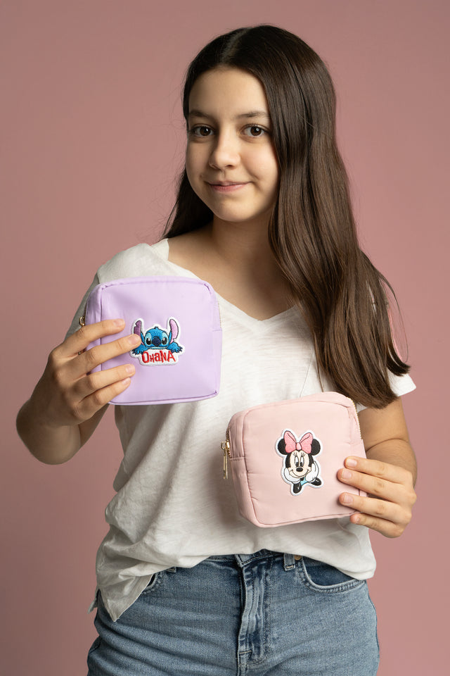 Mini Care Nylon Pouch Rose- So Aesthetic!