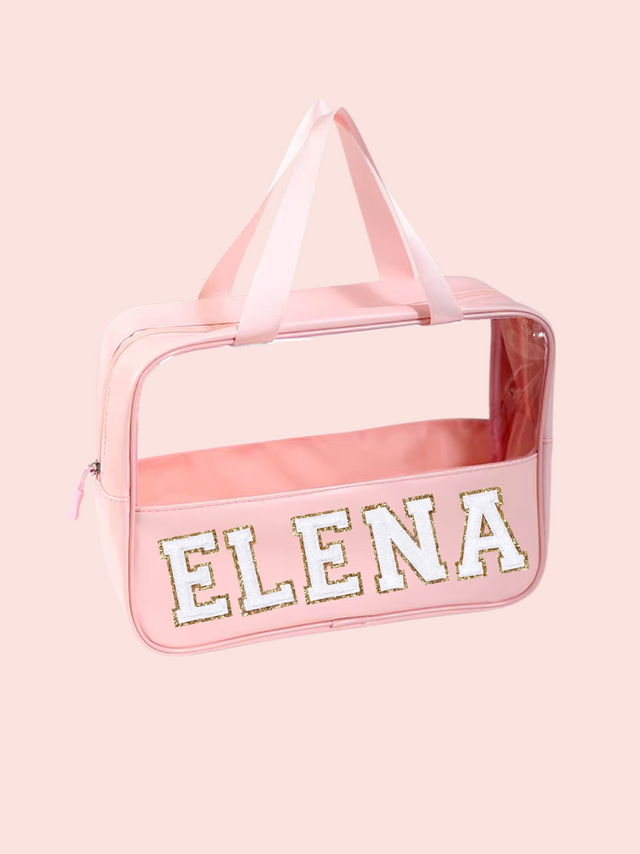 Clear Tote L- Rosa