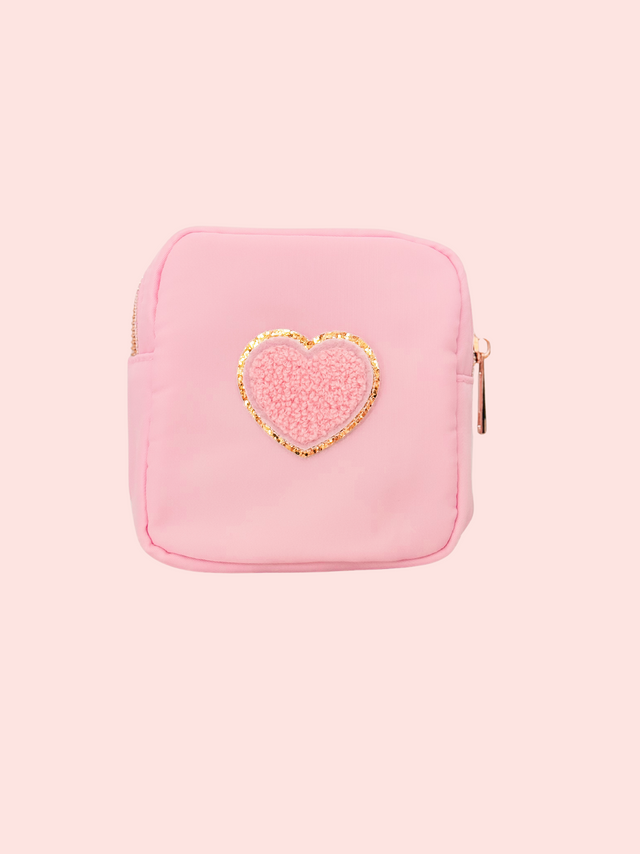 Mini Care Nylon Pouch Rosa - So Aesthetic!
