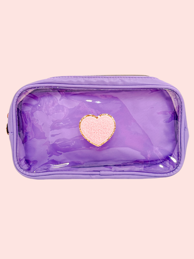 Clear Pouch M Morado - So Aesthetic!