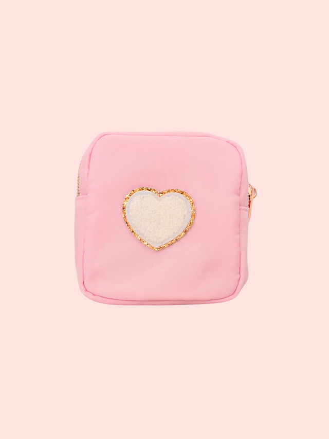 Mini Care Nylon Pouch Rosa - So Aesthetic!