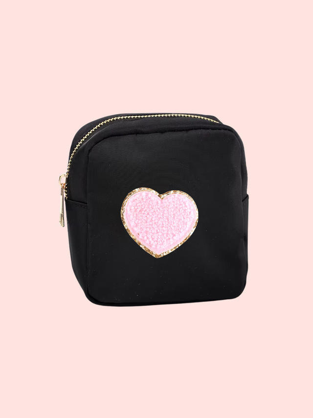 Mini Care Nylon Pouch Black - So Aesthetic!
