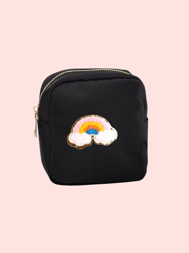 Mini Care Nylon Pouch Black - So Aesthetic!