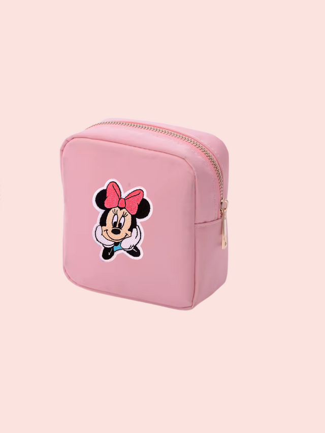 Mini Care Nylon Pouch Rose- So Aesthetic!