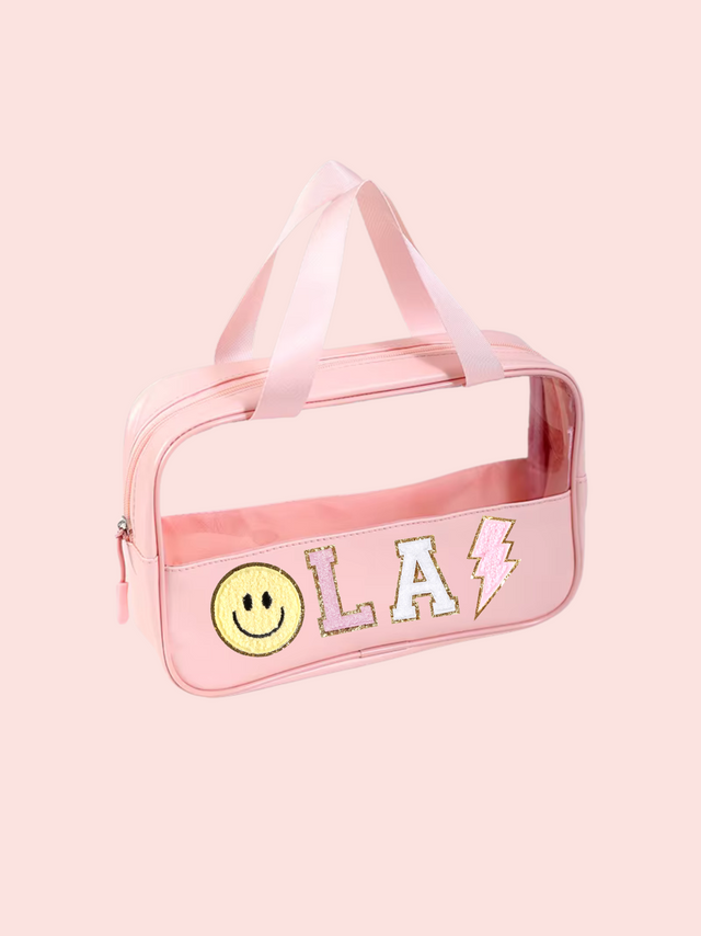 Clear Tote M- Rosa