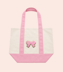 Mini Tote Pink - Patches