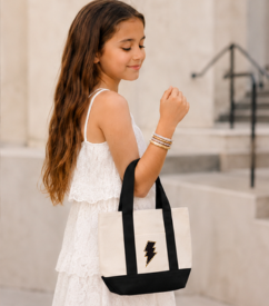 Mini Tote Black - Patches