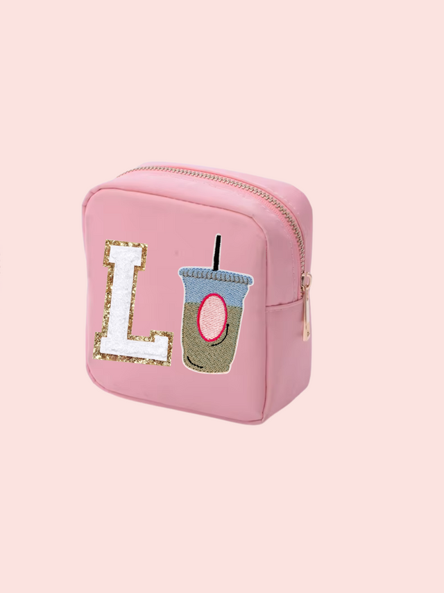 Mini Care Nylon Pouch Rose- So Aesthetic!