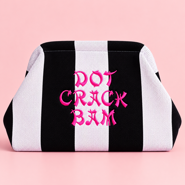Signature Maxi Pouch Mahjong- Bordado