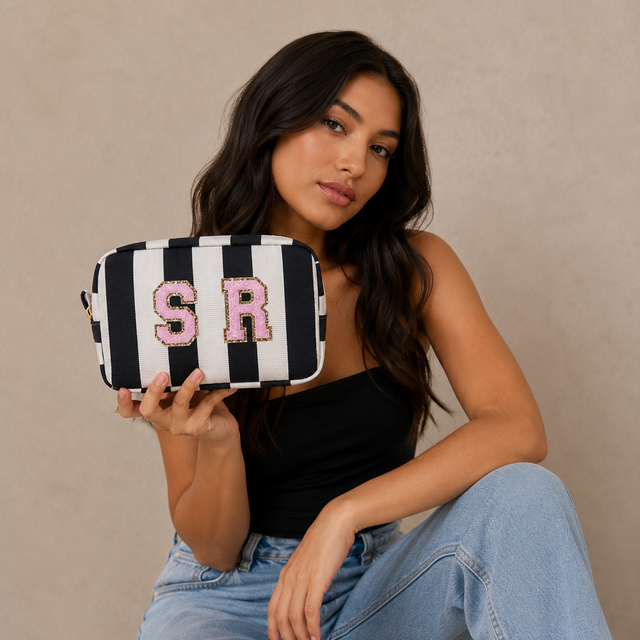 Pouch Stripes B&W - So Aesthetic!