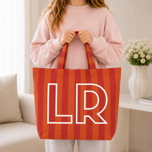Tote Monogram Orange - So Aesthetic!