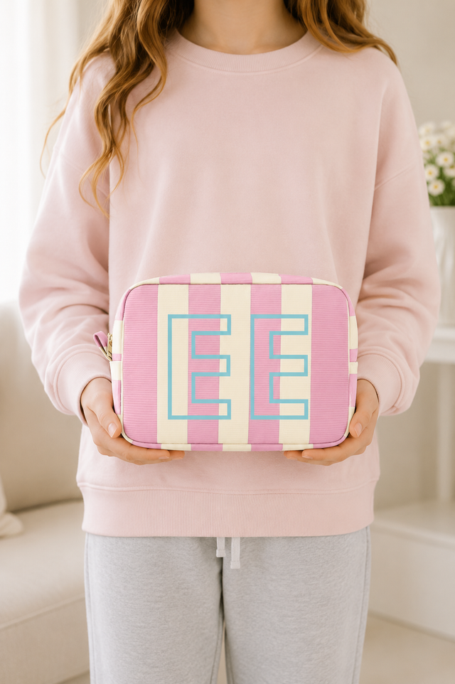 Pouch Monogram Pink - So Aesthetic!