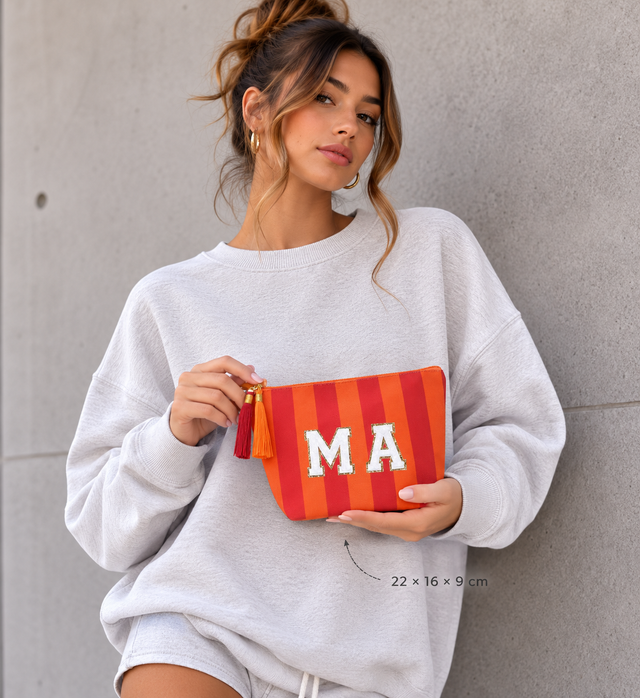Vanity Pouch Orange - Patches