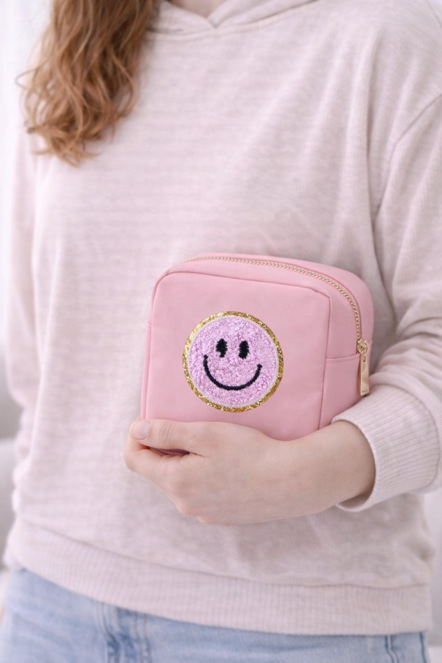 Mini Care Nylon Pouch Rose- So Aesthetic!
