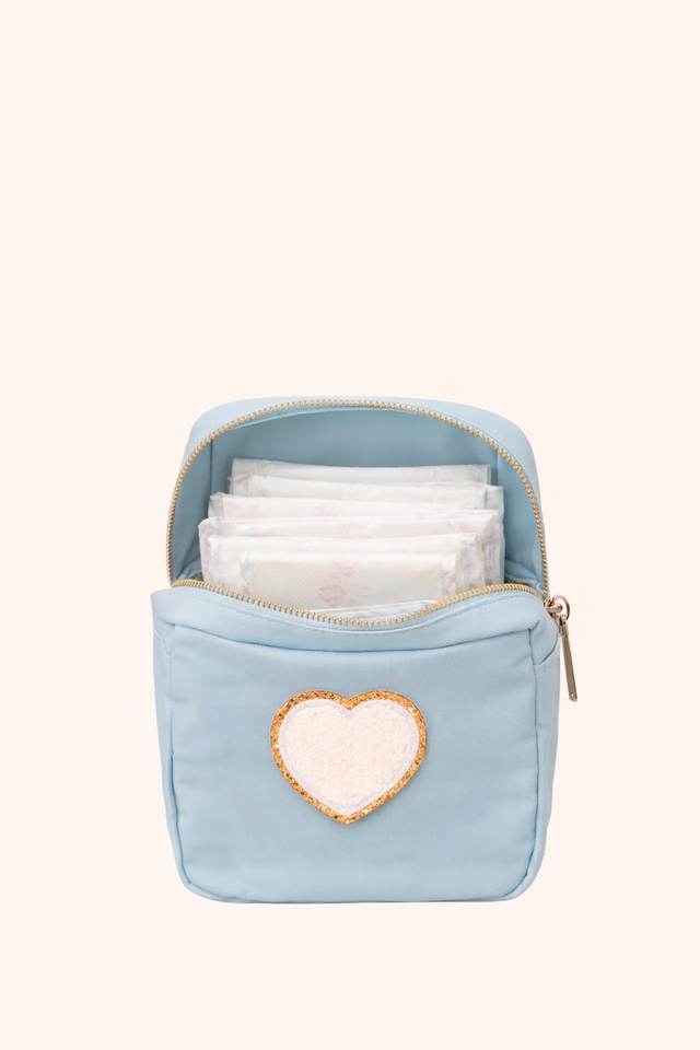 Mini Care Nylon Pouch Celeste- So Aesthetic!