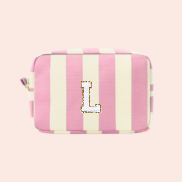 Pouch Stripes Pink - Patches