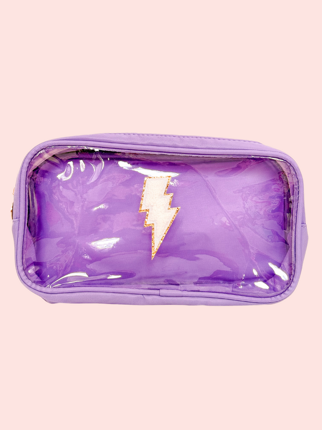 Clear Pouch M Morado - So Aesthetic!