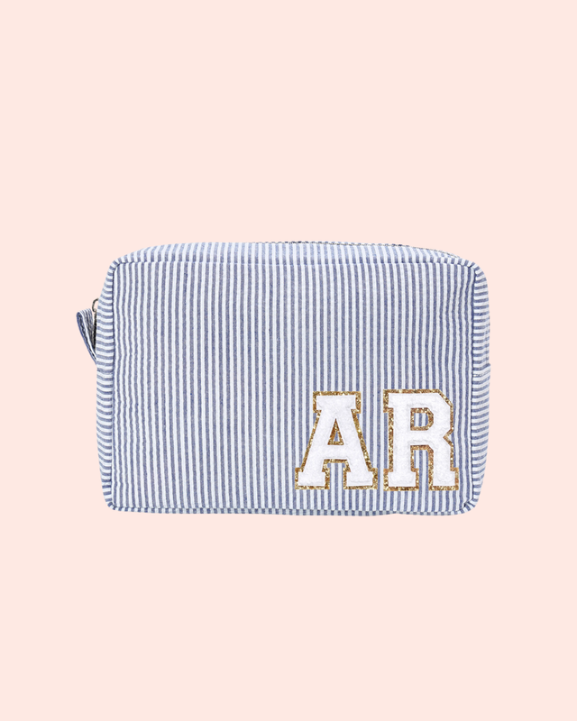 Striped Pouch Navy- So Aesthetic!