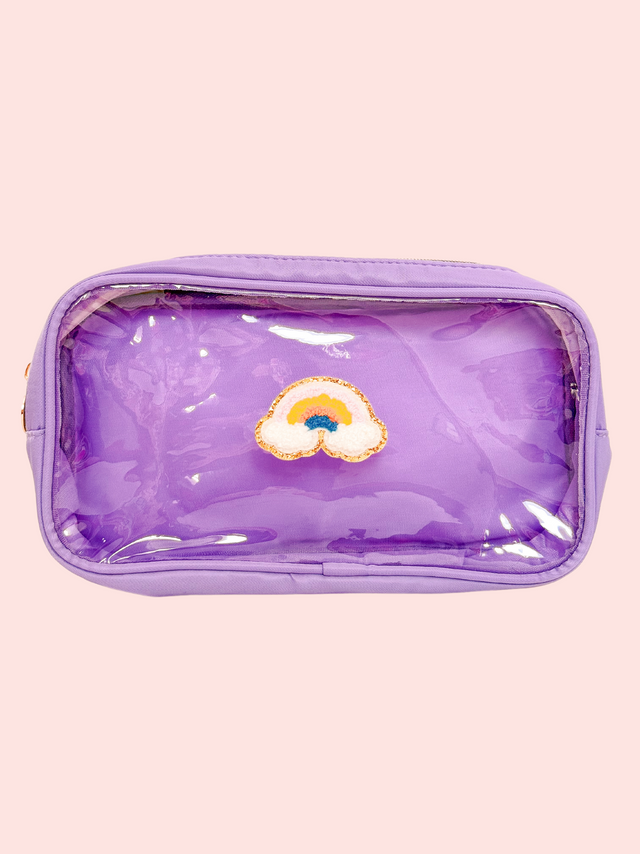 Clear Pouch M Morado - So Aesthetic!