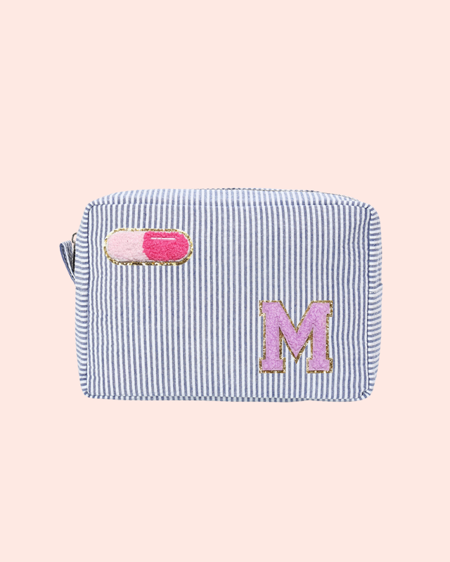 Striped Pouch Navy- So Aesthetic!
