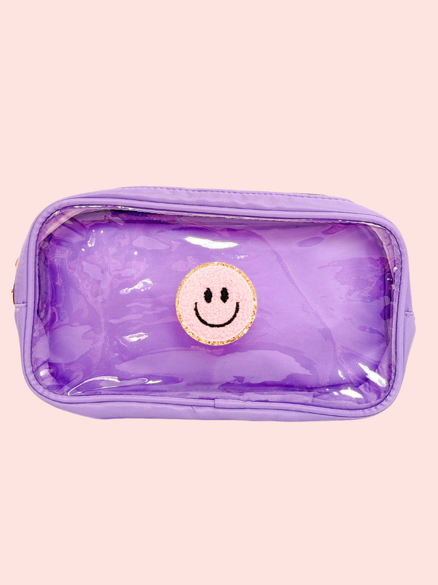 Clear Pouch M Morado - So Aesthetic!