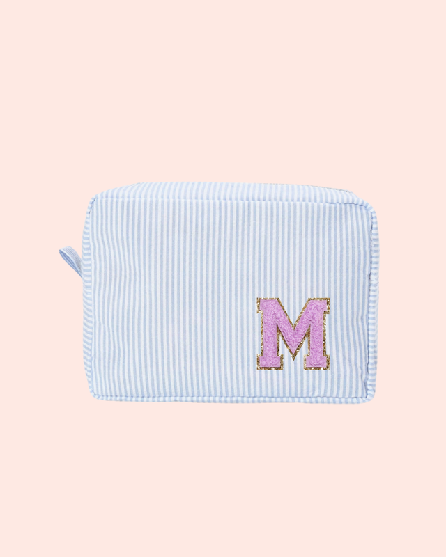 Striped Pouch Baby Blue- So Aesthetic!