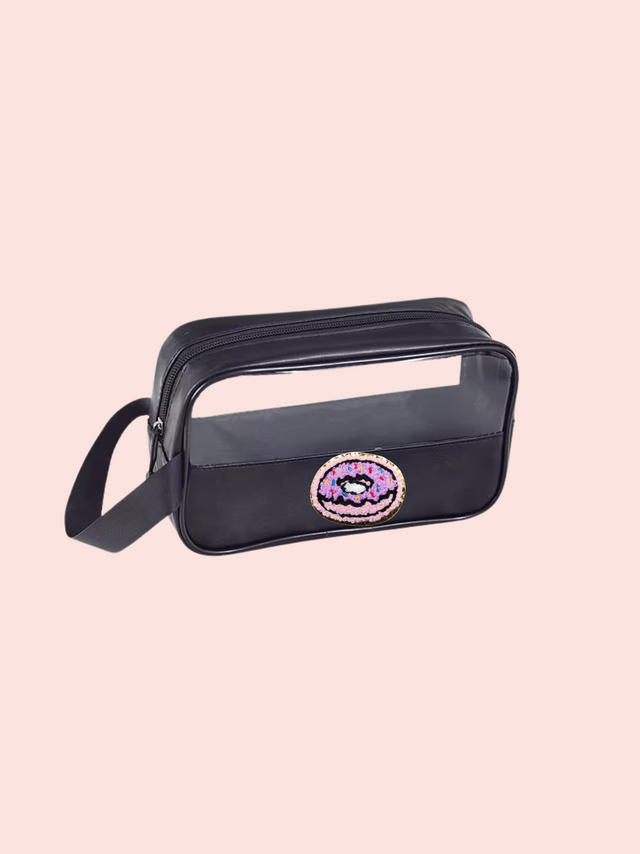 Clear Tote Ch- Negro