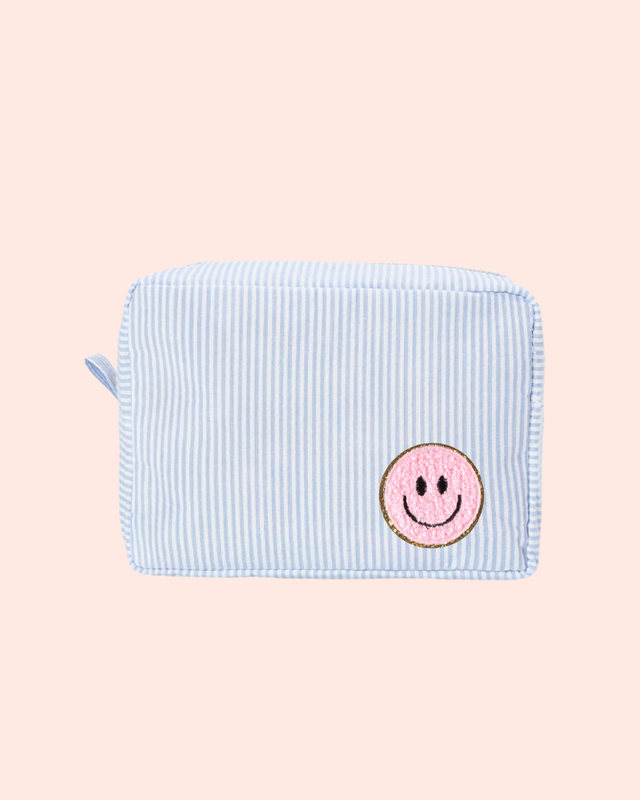 Striped Pouch Baby Blue- So Aesthetic!