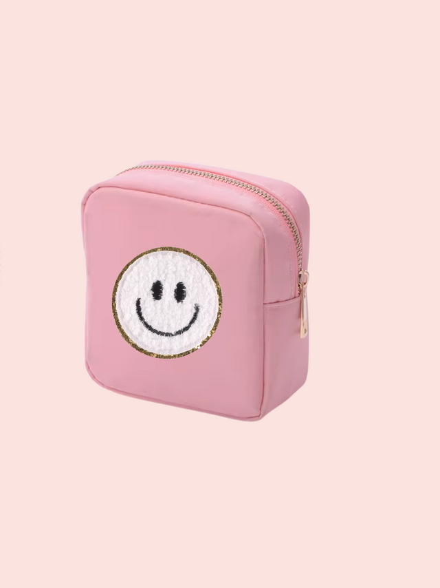 Mini Care Nylon Pouch Rose- So Aesthetic!