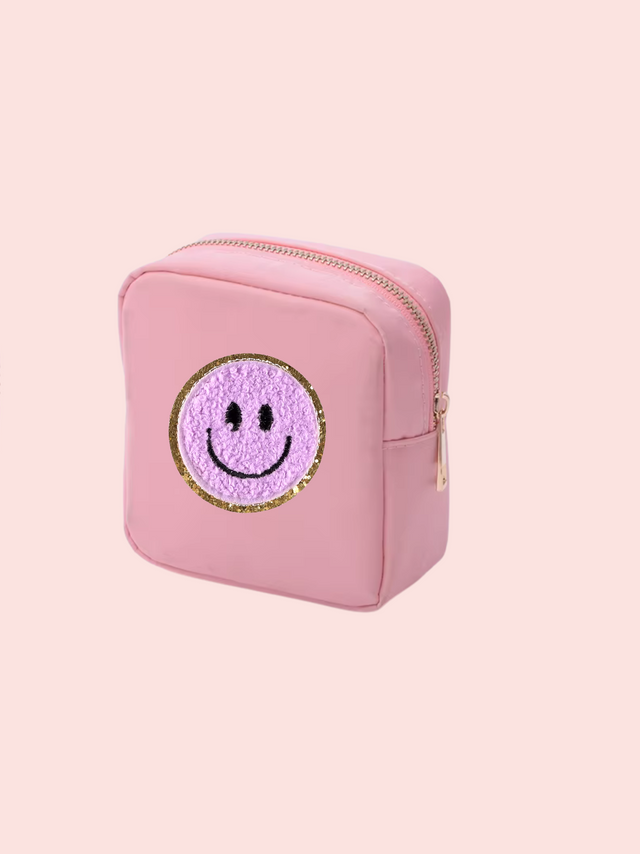 Mini Care Nylon Pouch Rose- So Aesthetic!