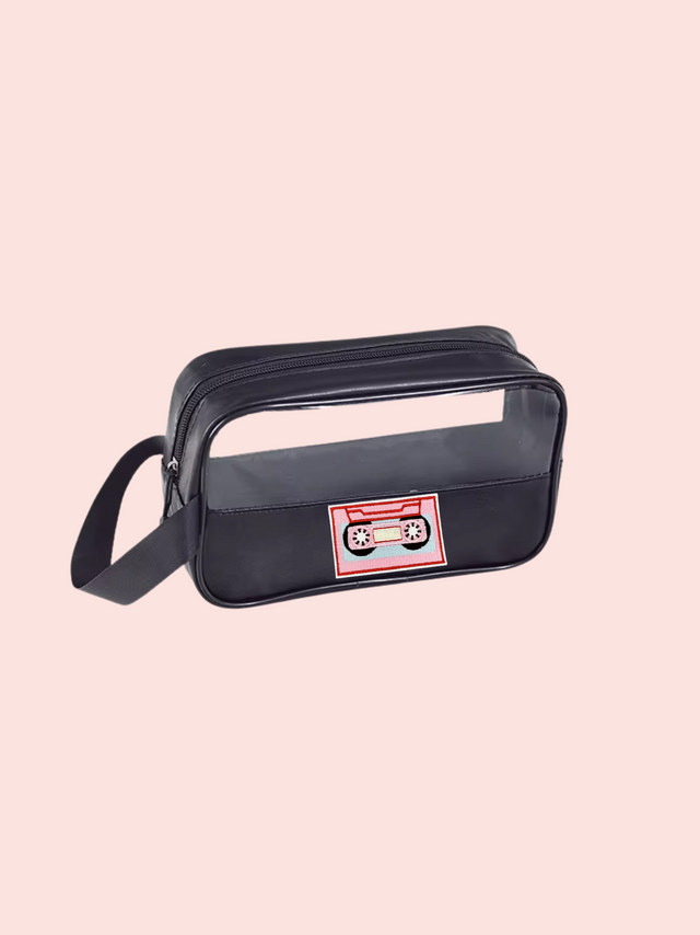 Clear Tote Ch- Negro