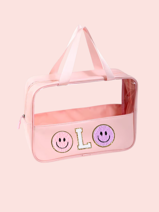 Clear Tote L- Rosa