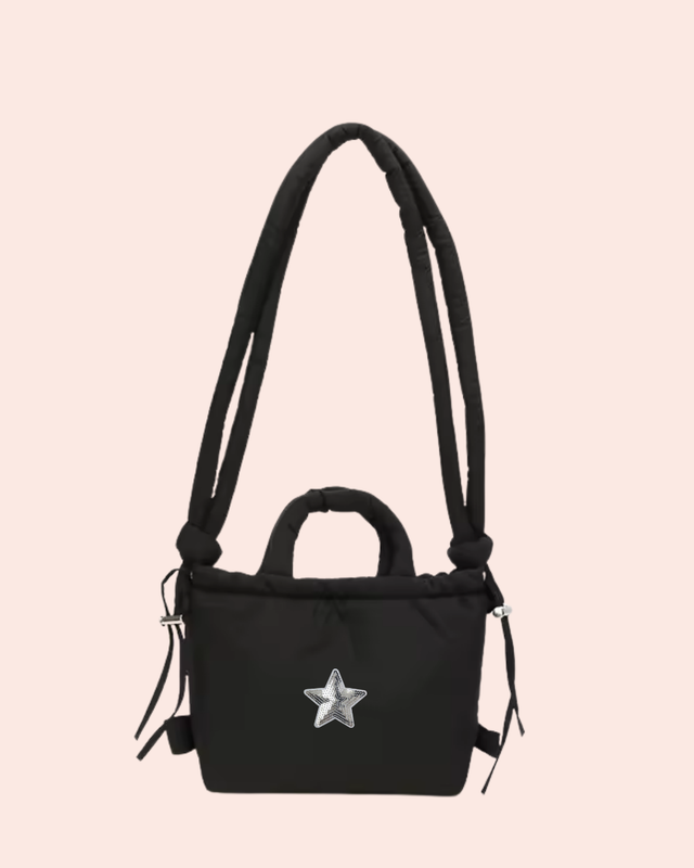 Crossed Bag Black- So Aesthetic!