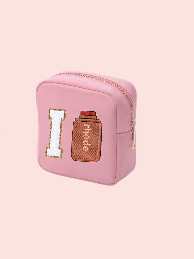 Mini Care Nylon Pouch Rose- So Aesthetic!