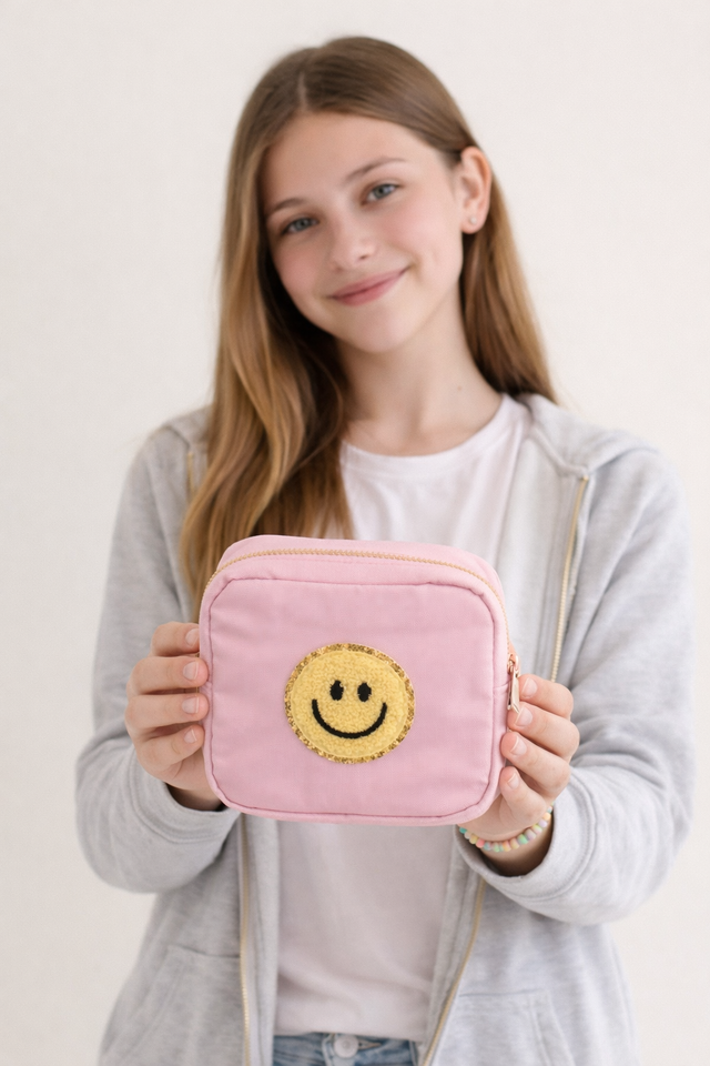 Mini Care Nylon Pouch Rosa - So Aesthetic!