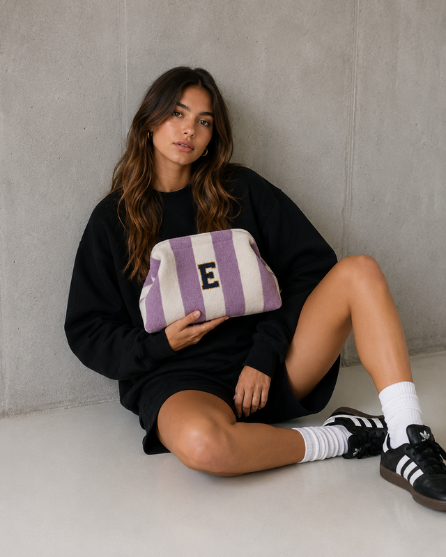 Maxi Pouch Plush Lila - Patches