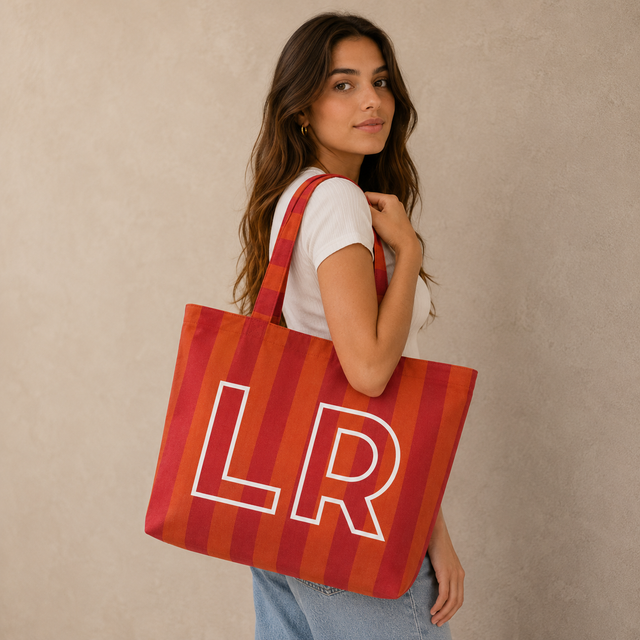 Tote Monogram Orange - So Aesthetic!