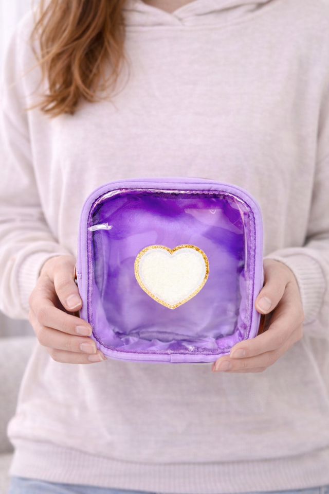 Clear Pouch CH Morado - So Aesthetic!