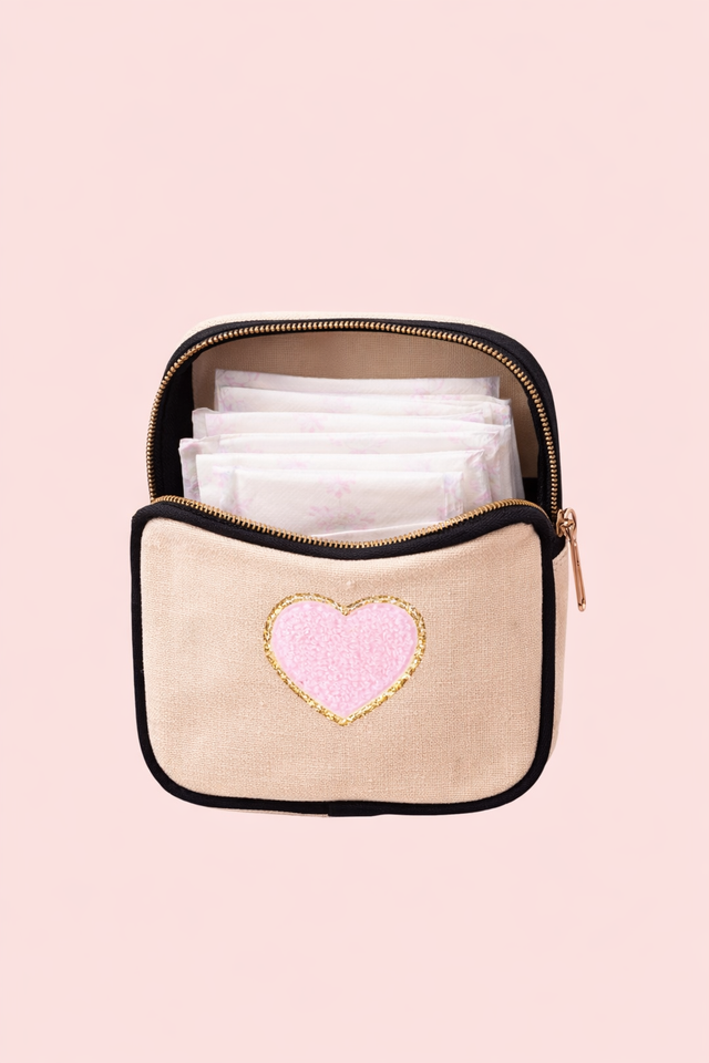 Mini Care Canvas Pouch Negro - So Aesthetic!